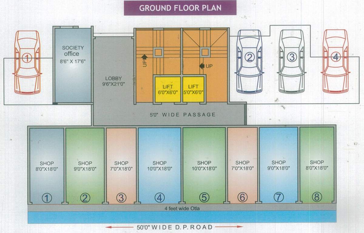 Images for Cluster Plan of Shubham Shree Hari Darshan Building No 7