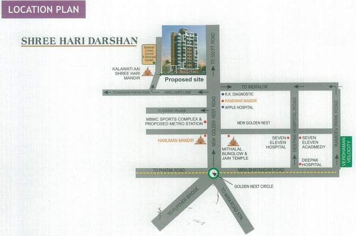 Images for Location Plan of Shubham Shree Hari Darshan Building No 7