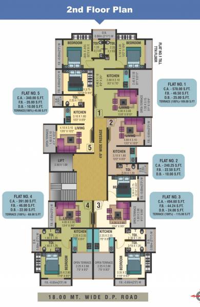  avenue Delta Avenue Cluster Plan for 2nd Floor