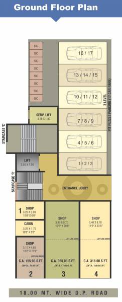  avenue Delta Avenue Cluster Plan for ground Floor
