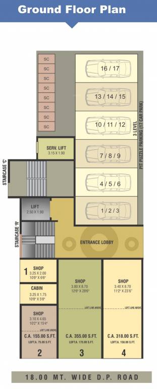  avenue Delta Avenue Cluster Plan for ground Floor