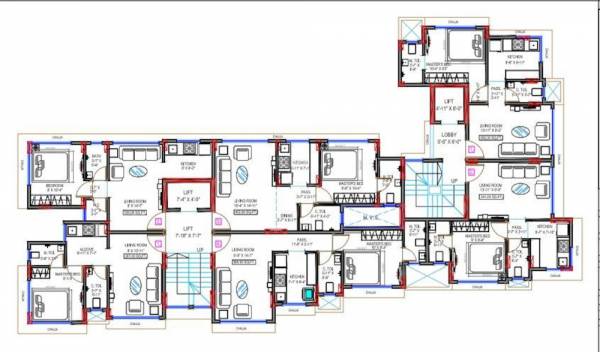  siya-apartment MAITRI SIYA APARTMENT Cluster Plan