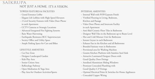  saikrupa-chsl Images for amenities