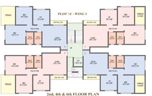 Images for Cluster Plan of SCGK Royal Castle Building 1 3 4 5