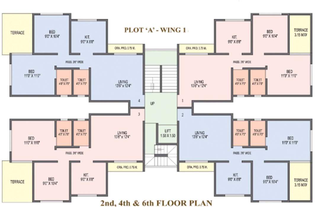 Images for Cluster Plan of SCGK Royal Castle Building 1 3 4 5