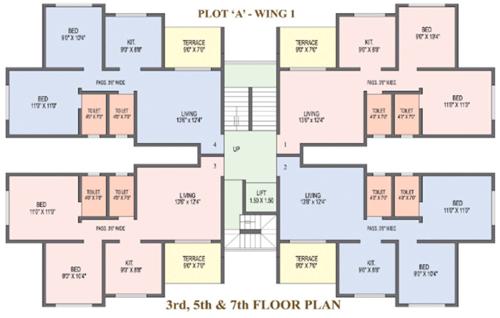 Images for Cluster Plan of SCGK Royal Castle Building 1 3 4 5