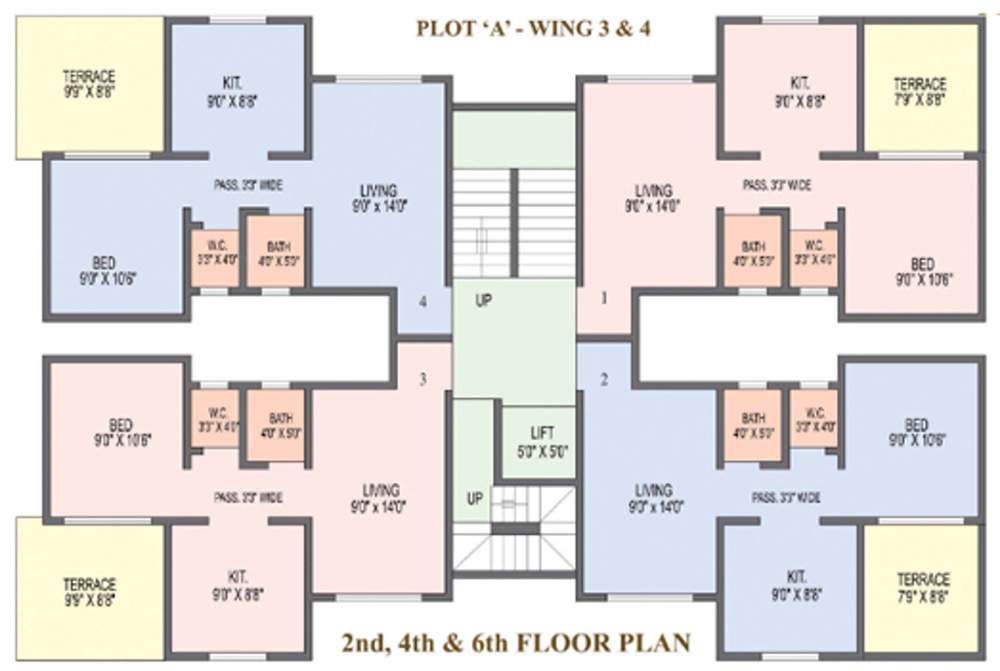 Images for Cluster Plan of SCGK Royal Castle Building 1 3 4 5