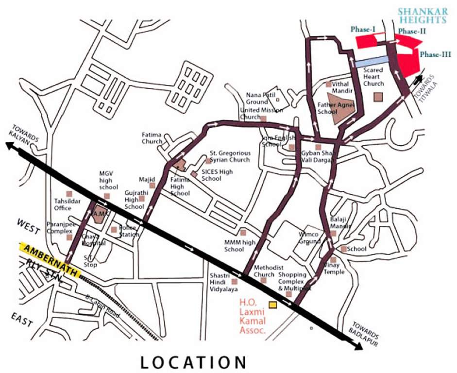Images for Location Plan of Laxmi Shankar Heights Phase 2 Krishna Wing