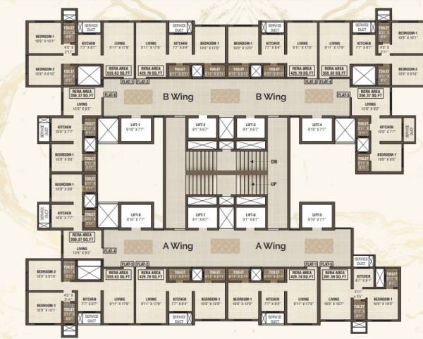  plaza-wing-b Shreeji Plaza Wing B Cluster Plan
