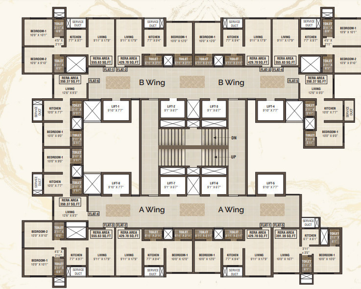  plaza wing b Shreeji Plaza Wing B Cluster Plan