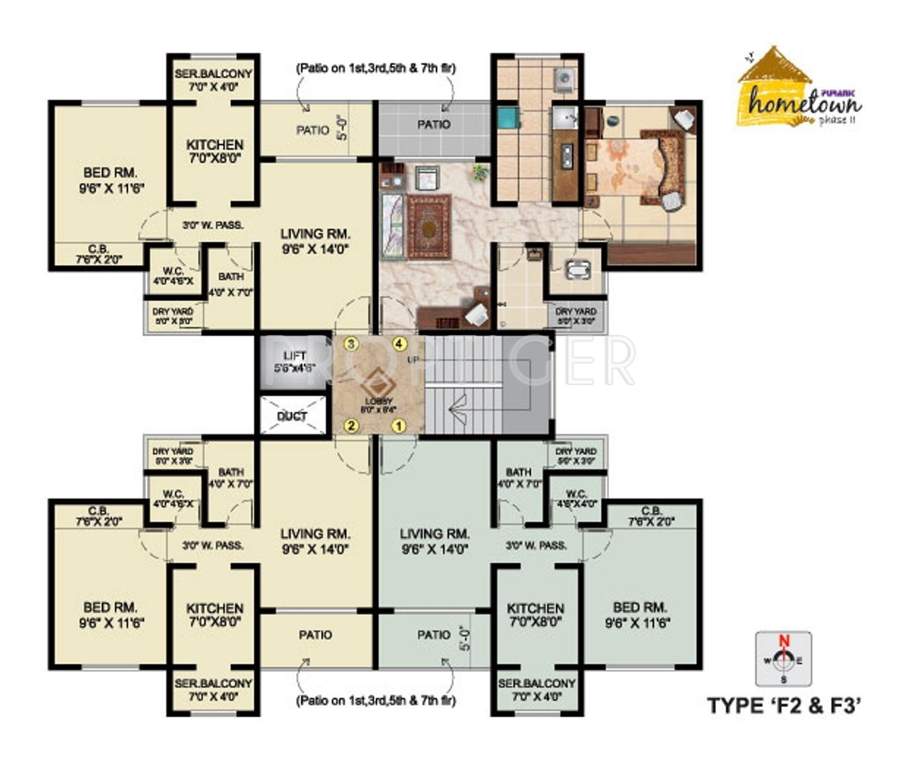 Images for Cluster Plan of Puraniks Builders Hometown Phase 2