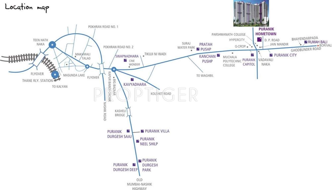 Images for Location Plan of Puraniks Builders Hometown Phase 2
