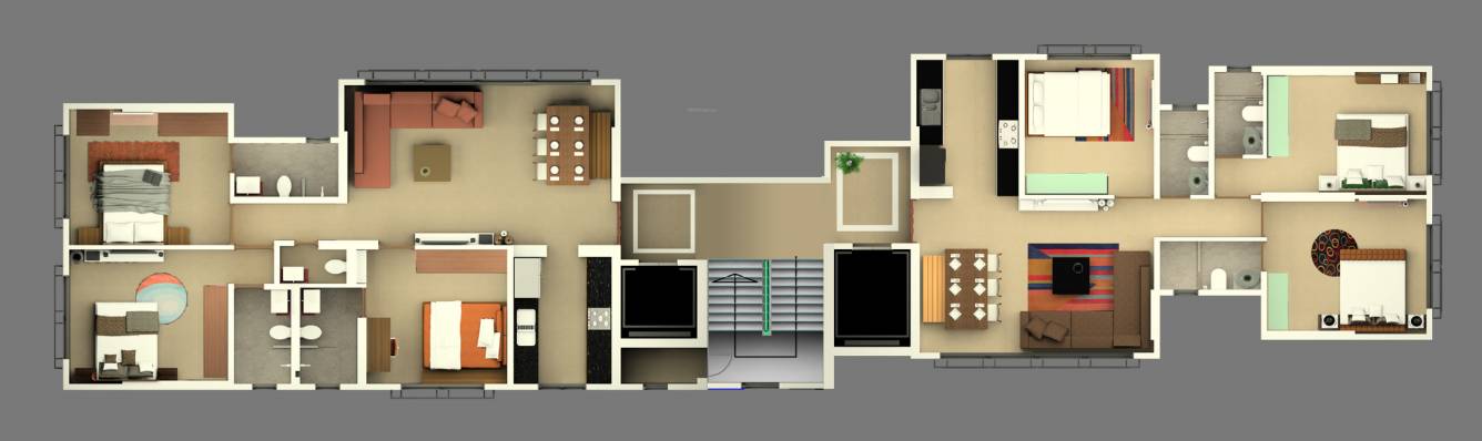  bliss building 2 Shyamniwas Bldg 2 Tower A Cluster Plan