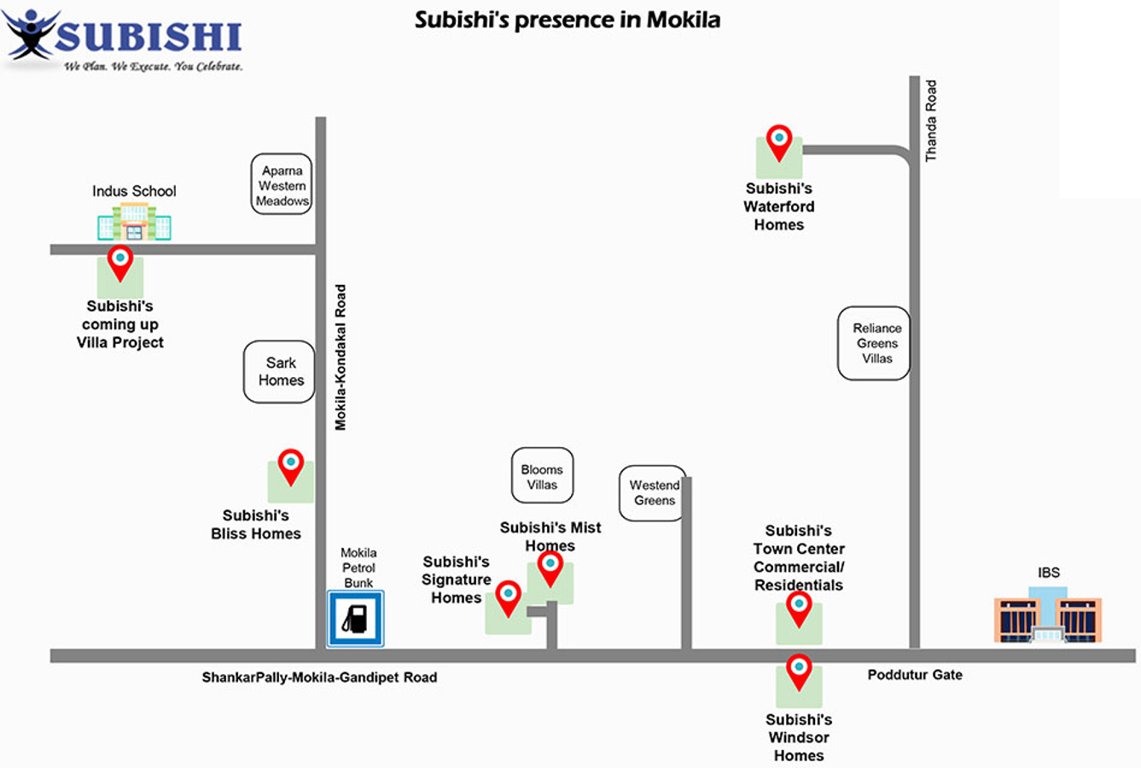  bliss luxury homes Images for Location Plan of Subishi Bliss Luxury Homes