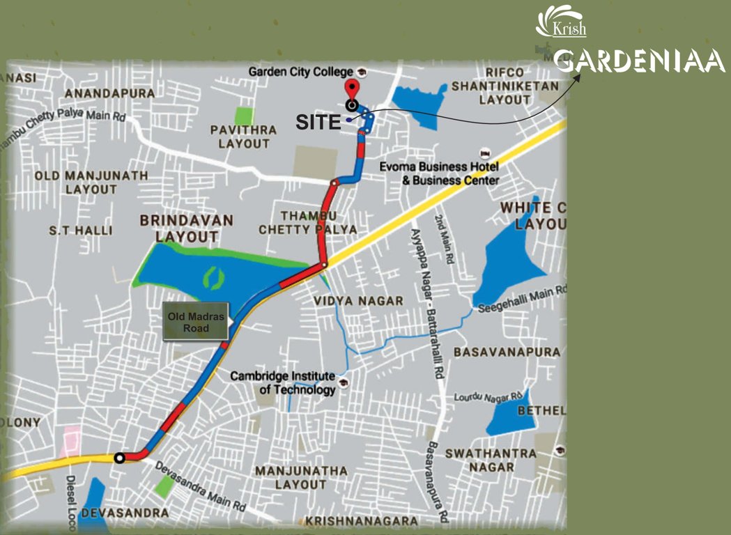 Images for Location Plan of Krish Gardeniaa