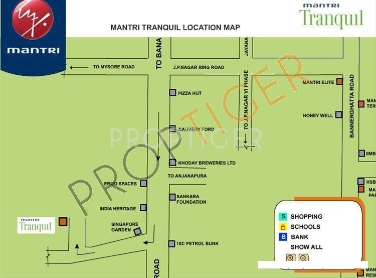  tranquil Images for Location Plan of Mantri Tranquil