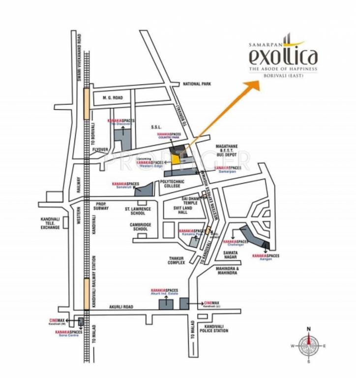 Images for Location Plan of Kanakia Spaces Realty Samarpan Exotica