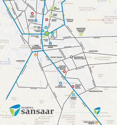  sansaar-phase-i Images for Location Plan of Mahima Sansaar Phase I