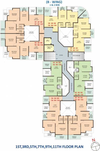 Images for Cluster Plan of Harpale Sky View Wing B