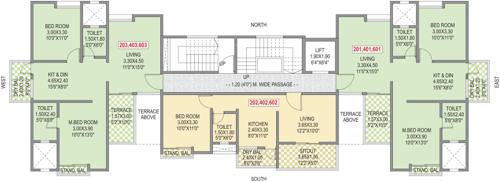 Images for Cluster Plan of SR Anand Residency A B C