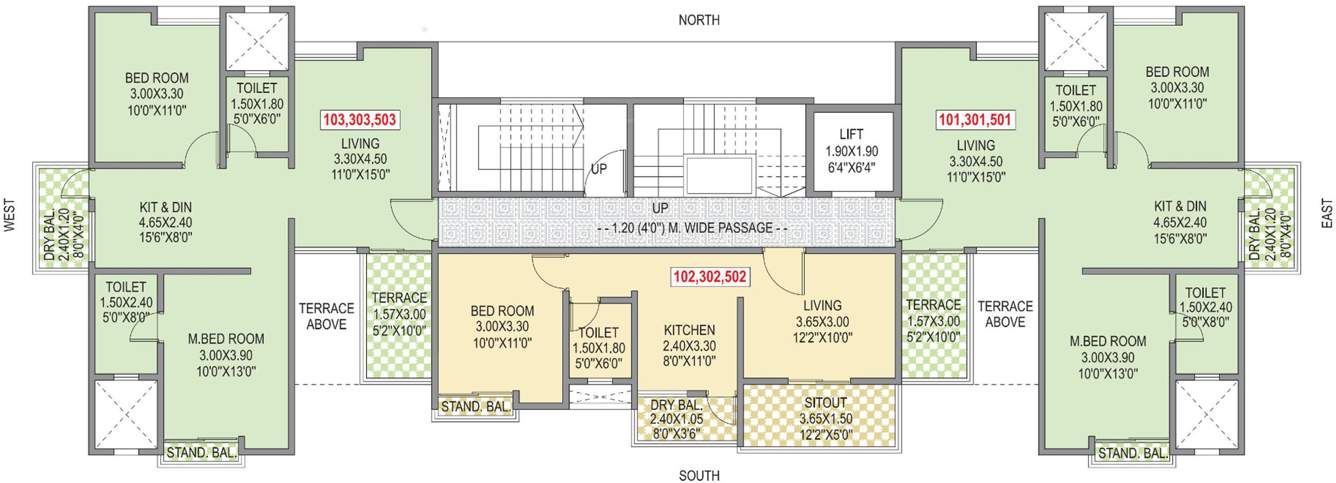 Images for Cluster Plan of SR Anand Residency A B C
