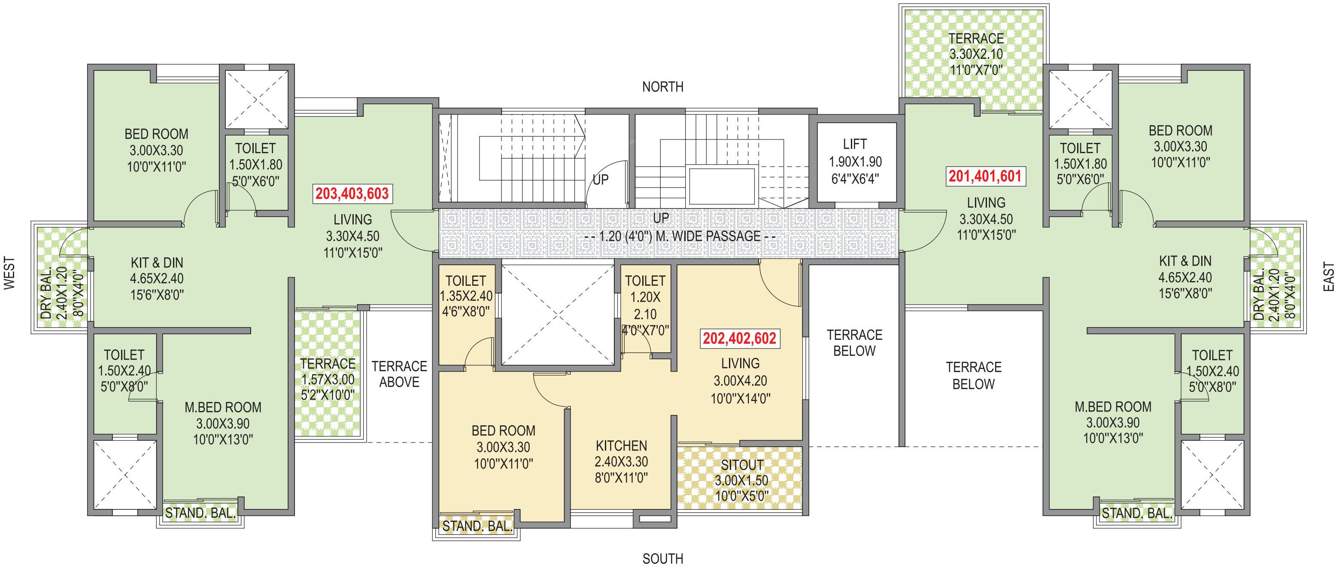 Images for Cluster Plan of SR Anand Residency A B C