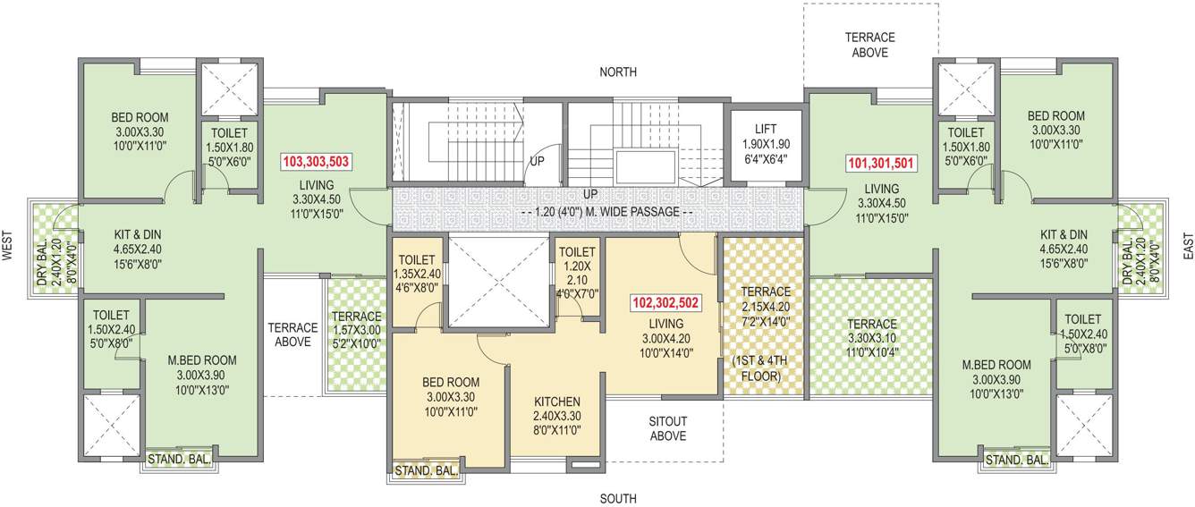 Images for Cluster Plan of SR Anand Residency A B C