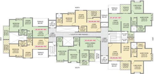 Images for Cluster Plan of SR Anand Residency A B C