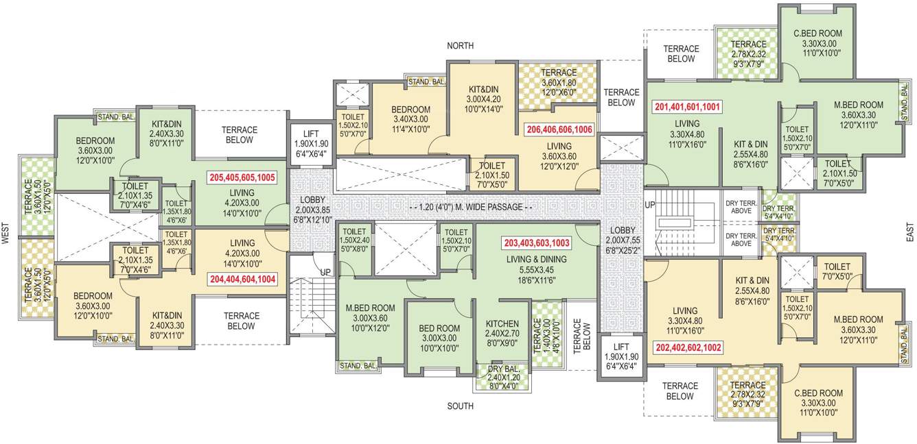 Images for Cluster Plan of SR Anand Residency A B C
