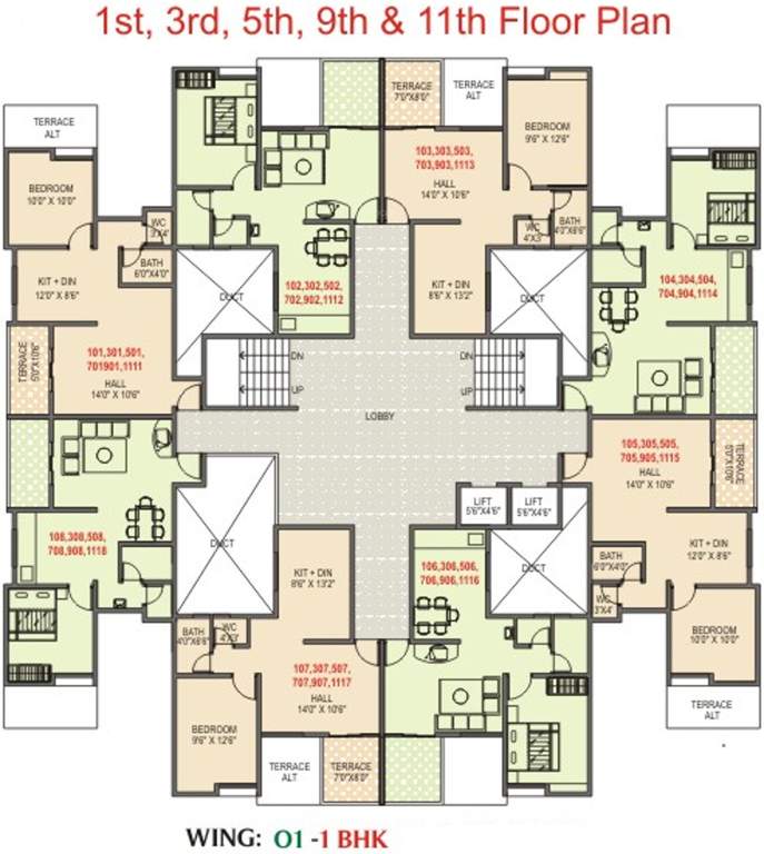 Images for Cluster Plan of Shree Sai Phase VI Buildings O1 And P1