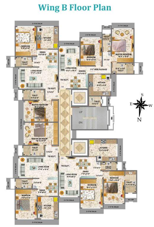 Images for Cluster Plan of Geopreneur Mayur Tower B Wing