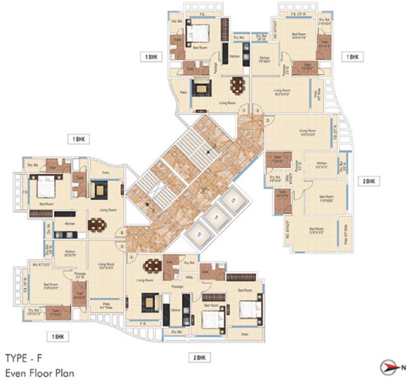 Images for Cluster Plan of Ajmera New Era Yogidham Phase IV Tower C