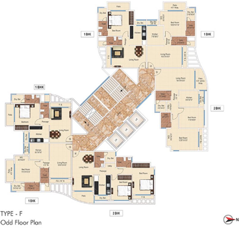 Images for Cluster Plan of Ajmera New Era Yogidham Phase IV Tower C