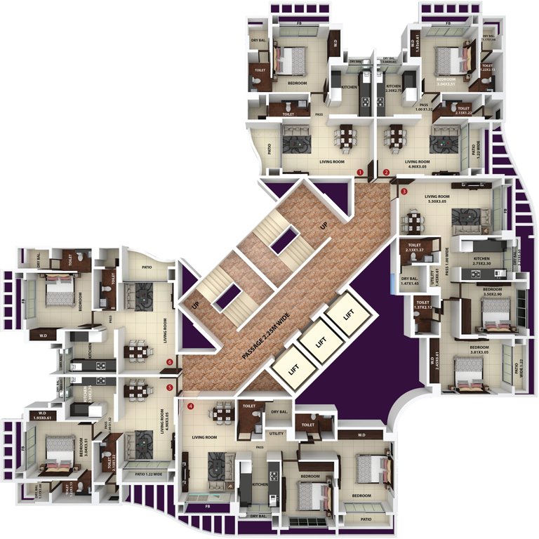 Images for Cluster Plan of Ajmera New Era Yogidham Phase IV Tower C