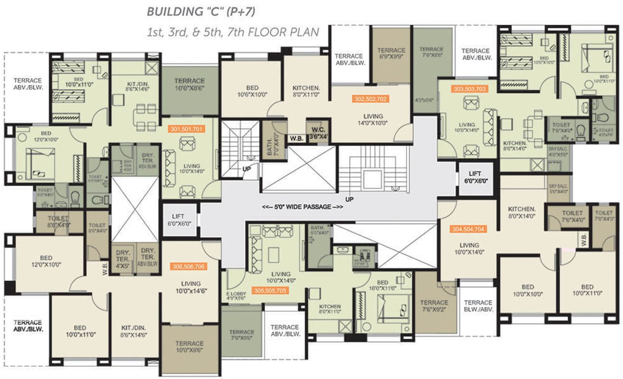 Images for Cluster Plan of Yogesh Basil Park C And D Wing