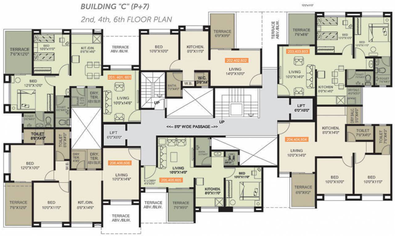 Images for Cluster Plan of Yogesh Basil Park C And D Wing
