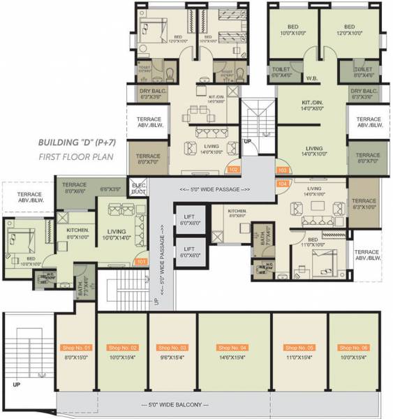 Images for Cluster Plan of Yogesh Basil Park C And D Wing