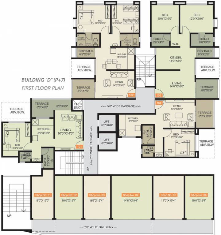 Images for Cluster Plan of Yogesh Basil Park C And D Wing