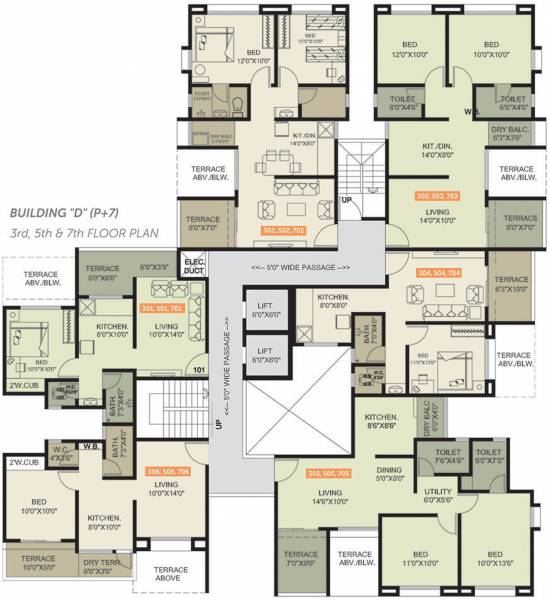 Images for Cluster Plan of Yogesh Basil Park C And D Wing