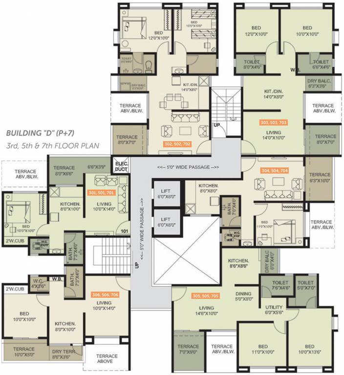 Images for Cluster Plan of Yogesh Basil Park C And D Wing