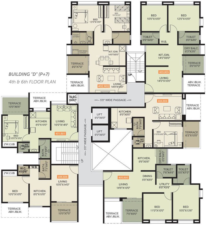 Images for Cluster Plan of Yogesh Basil Park C And D Wing