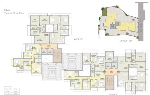  diva-phase-iii-21st-to-23rd-floor Romell Diva Phase III 21st To 23rd Floor Cluster Plan