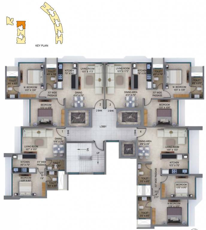 Images for Cluster Plan of Arkade Earth Wing Carnation
