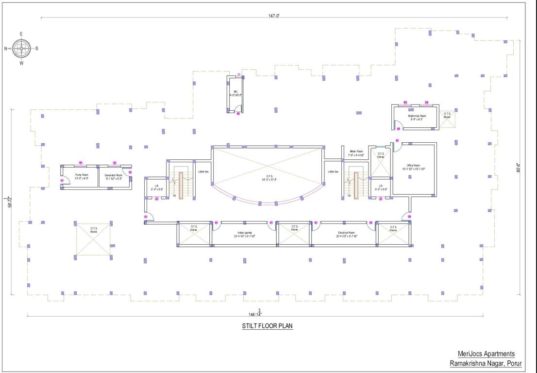  apartments  Typical Cluster Plan