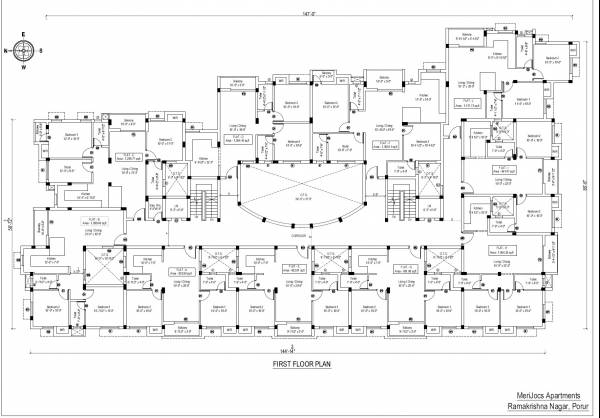  apartments  Typical Cluster Plan