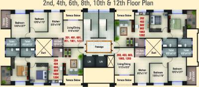 Images for Cluster Plan of Kumar Purva Images for Cluster Plan of Kumar Purva