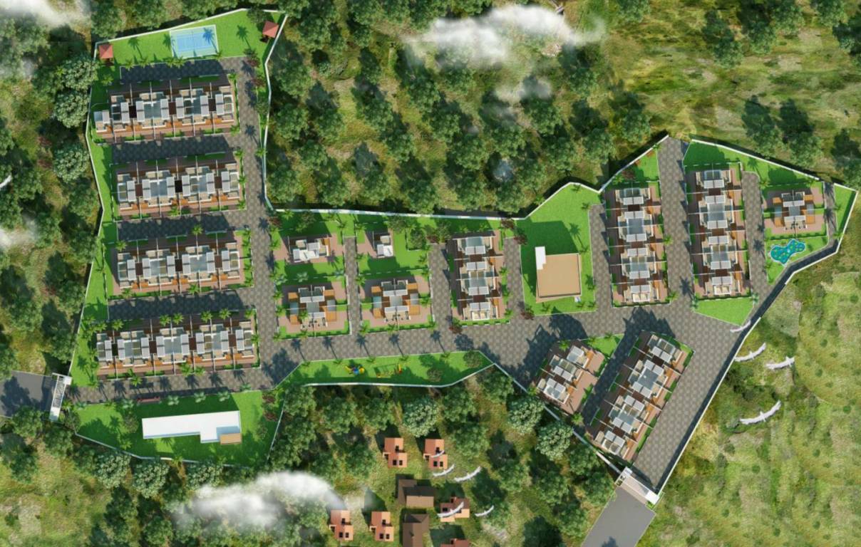  spanish villa cluster 1 to 12 Master Plan