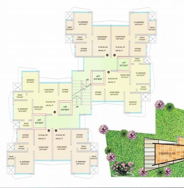  plaza-wing-a Shreeji Plaza Wing A Cluster Plan