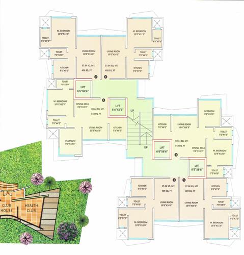  plaza-wing-a Shreeji Plaza Wing A Cluster Plan
