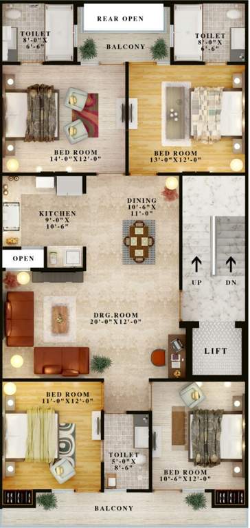  creative homz Images for Cluster Plan of AGR Creative Homz
